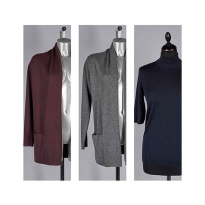 ERIC BOMPARD, MAX MARA
DEUX GILETS en tricot...