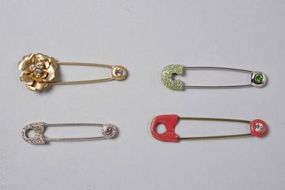 SONIA RYKIEL
FOUR metal safety pins, some...