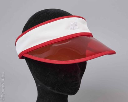 COURRÈGES
VISOR made of red and white coated...
