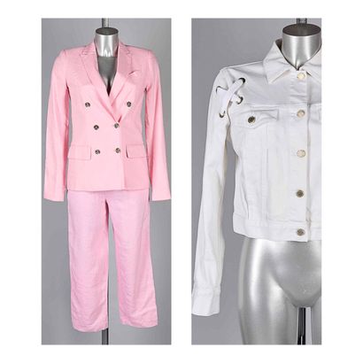MICHAEL KORS
Pink stretch polyester suit:...