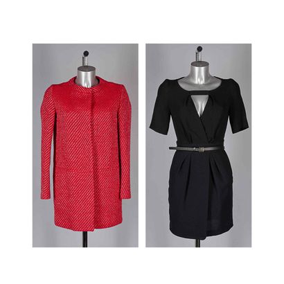 MAJE
MANTEAU en tweed fantaisie de coton...