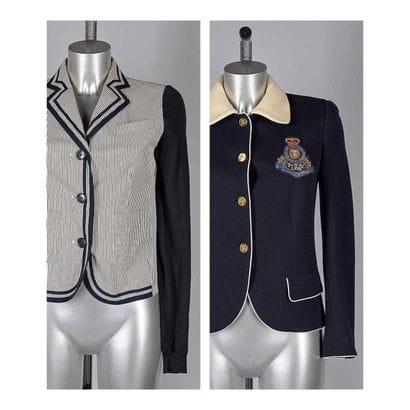 CHRISTIAN DIOR, RALPH LAUREN
Jacket in black...