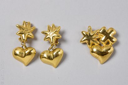 CHRISTIAN LACROIX VINTAGE
PAIRE DE CLIPS...