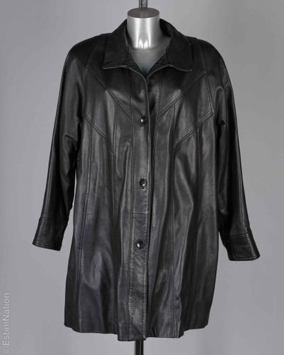 GIOVANNI VINTAGE
Black Nappa lambskin coat,...