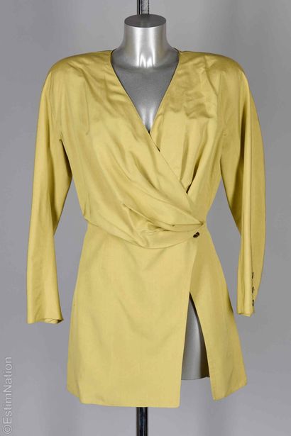 MONTANA CIRCA 1990
Sulfur-yellow silk and...