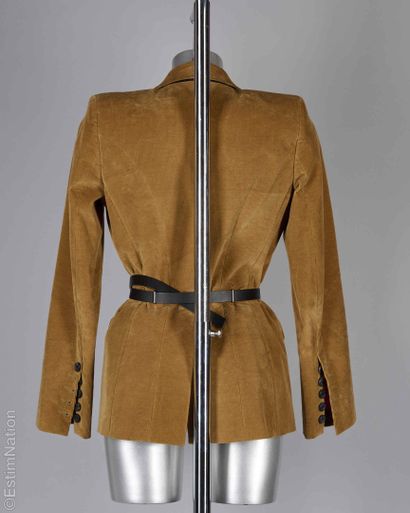 BARBARA BUI
Camel-colored cotton ribbed velvet...