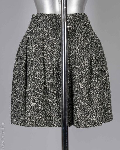 CHRISTIAN DIOR
Pleated skirt in black and...