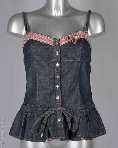 D&G DOLCE & GABBANA
Denim-style cotton tank...