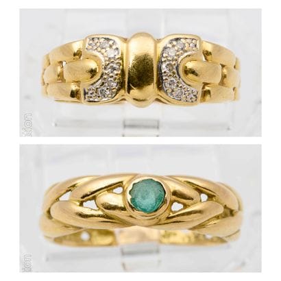 SET OF TWO GOLD RINGS
Set consisting of two...