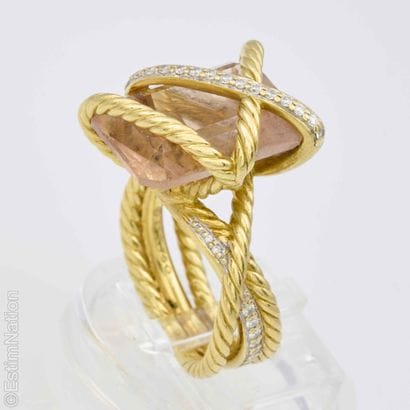 DAVID YURMAN - CABLE WRAP - RING IN TWO-TONE...
