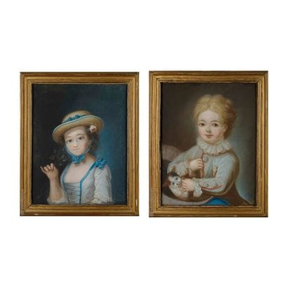 PASTELS XIXE
École française dans le goût...