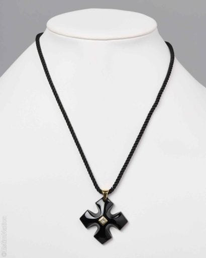 BACCARAT - OCCITAN CROSS IN BLACK CRYSTAL...