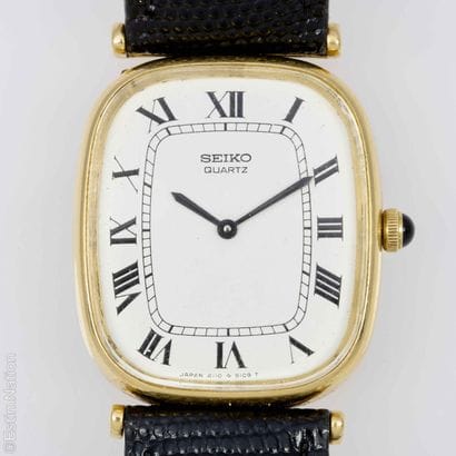 SEIKO. 
18K gold (750/°°) wristwatch, rectangular...