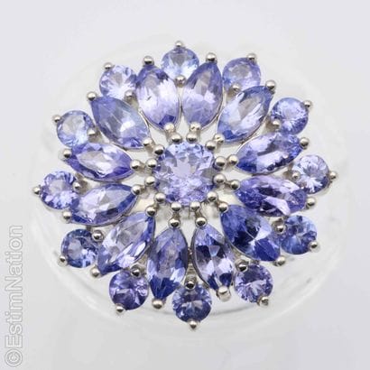 TANZANITE RING
925/°° silver flower ring...