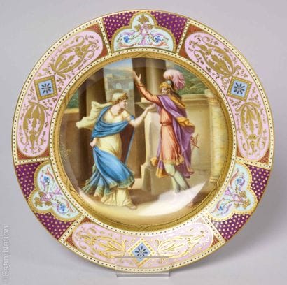 EUROPEAN PORCELAIN 
Vienna 

Porcelain plate...