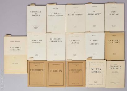 BIBLIOPHILIE - EDITIONS DE MINUIT
ÉDITIONS...