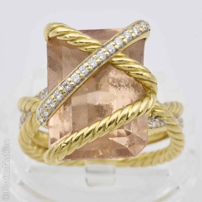 DAVID YURMAN - CABLE WRAP - RING IN TWO-TONE...
