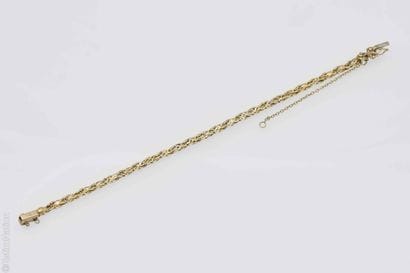 TWISTED TWO-TONE GOLD BRACELET
Delicate 18K...