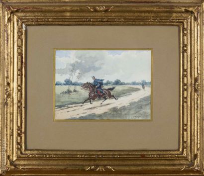 MILITARIA - AQUARELLE
École française fin...