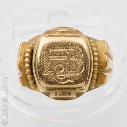 SET OF THREE GOLD RINGS
Set in 18K yellow...