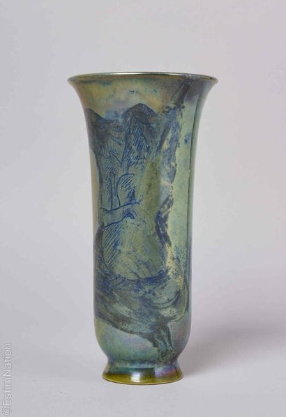 20TH-CENTURY CERAMICS 
Irised earthenware...