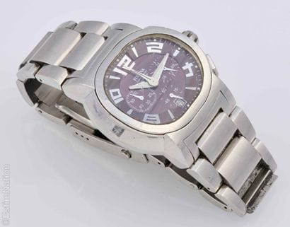 FESTINA. 
Steel chronograph watch, oval case,...