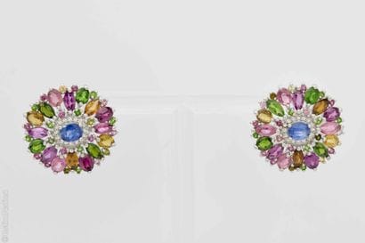 TOURMALINE EARRINGS
Pair of 925/°° silver...