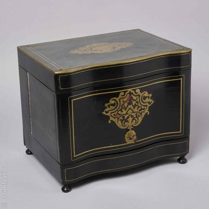 LATE 19TH-CENTURY WORKS OF ART
A blackened-wood...