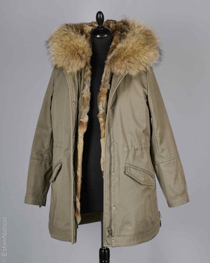 ZAPA
PARKA en coton vert chasse à capuche,...