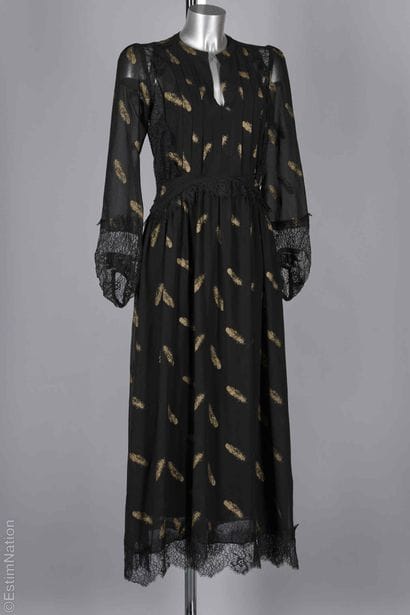 THE KOOPLES
ROBE longue en polyester noir...