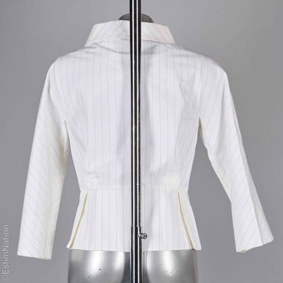 GIANFRANCO FERRE
CORSAGE en coton blanc à...