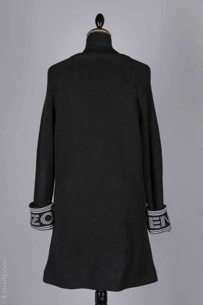 KENZO
ROBE en épais de tricot mélangé noir,...