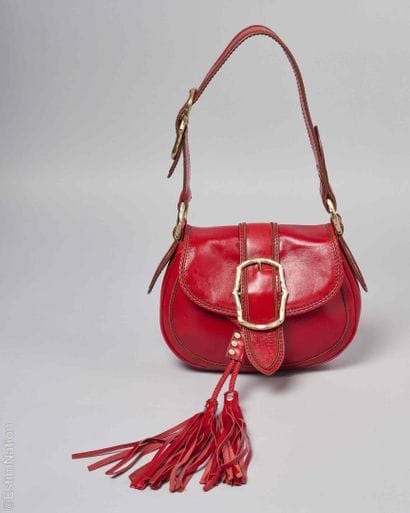 LANCEL
SAC en cuir de vachette aspect vieilli...
