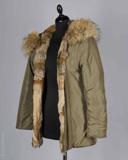 ZAPA
PARKA en coton vert chasse à capuche,...