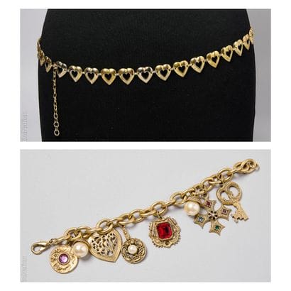 ANONYME VINTAGE
CEINTURE cœur en métal doré...