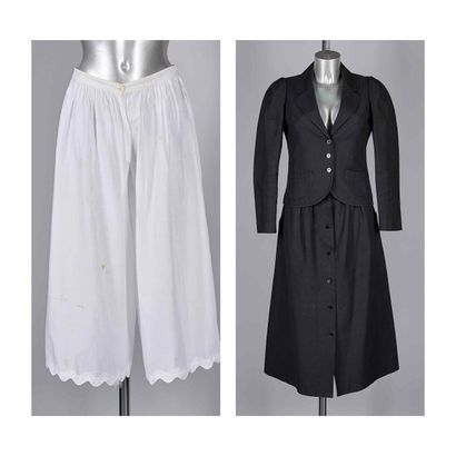 LANVIN CIRCA 1985, ANONYME
ENSEMBLE en piqué...