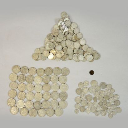 NUMISMATIQUE ARGENT
Lot de pièces françaises...