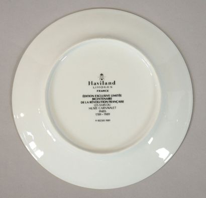 HAVILAND
Lot de 12 assiettes HAVILAND en...