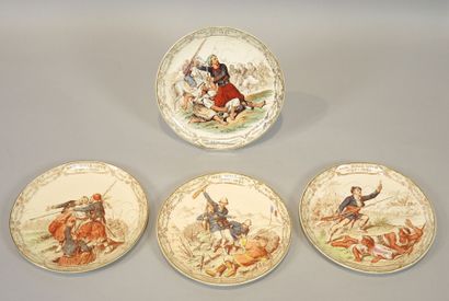 TERRE DE FER - ASSIETTES
Suite de 4 assiettes...