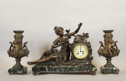GARNITURE DE CHEMINEE L. & F. MOREAU (Fin...