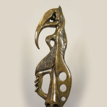 ALI NIKIEMA
Sculpture en bronze signée et...