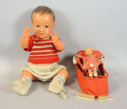 LOT POUPEES ANCIENNES
Lot comprenant un bébé...