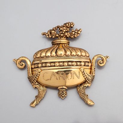 Parfums Caron - (années 1990)
Broche en laiton...