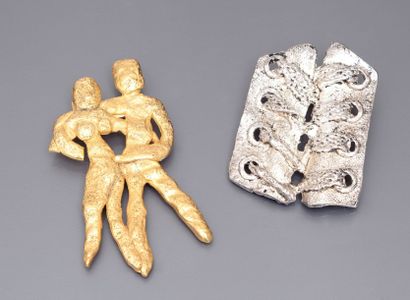 Linda Hattab - (années 1980)
Lot de 2 broches...