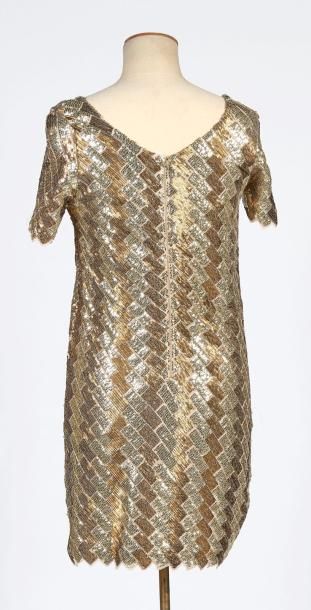 SANDRO
ROBE droite en coton et viscose entièrement...