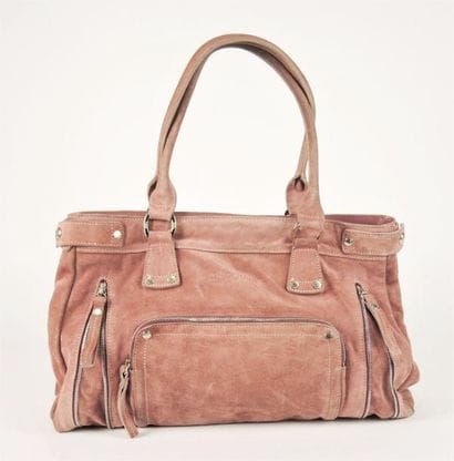 LONGCHAMP
DEUX CABAS en porc velours: le...