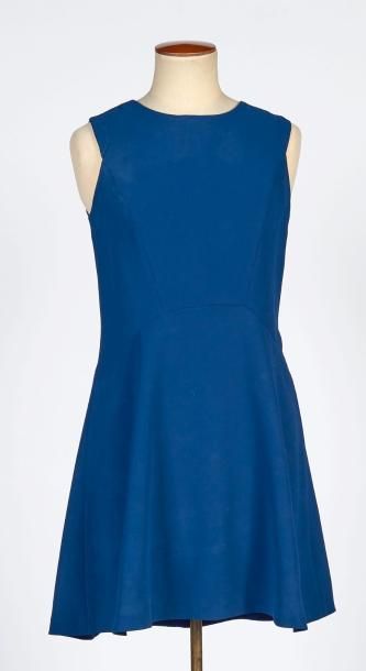 SANDRO, VOTRE NOM
ROBE en polyester bleu...