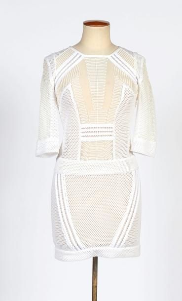 IRO
ROBE en tulle et résille polyamide blanche...