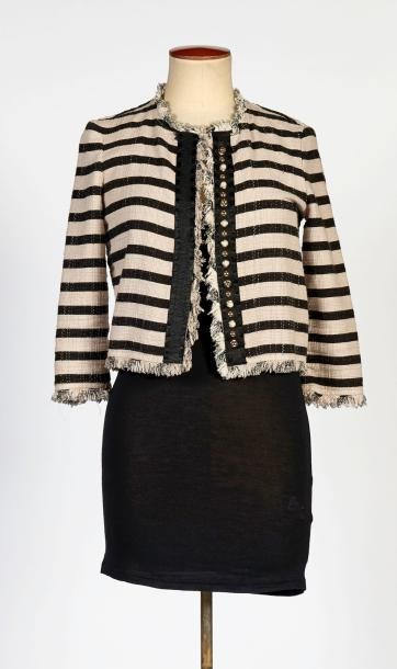 PINKO, ANONYME
VESTE en coton tissé ficelle...