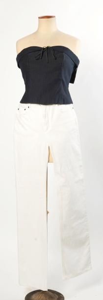 MARC JACOBS, ROBERTO CAVALLI
BUSTIER en coton...
